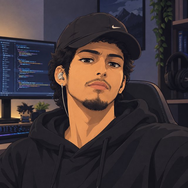 Avatar ilustrado de Daniel Latorre con gorra, frente a su puesto de trabajo